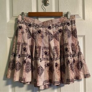 Vintage Prince Practice Gear pink pleated mini athletic tennis skirt size 16